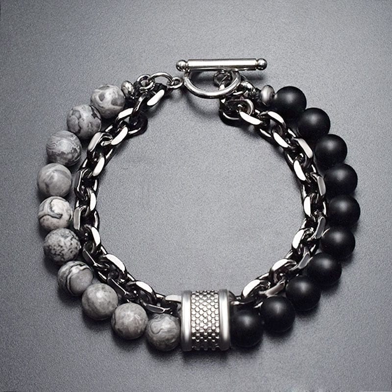 Lava Stone and Chain Bracelet - Image 22