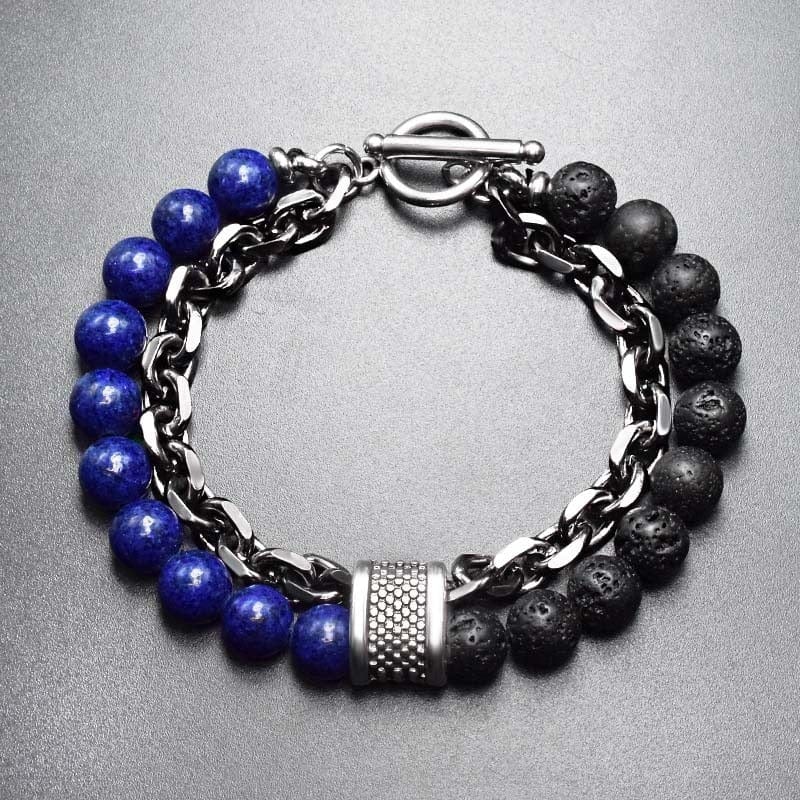 Lava Stone and Chain Bracelet - Image 23