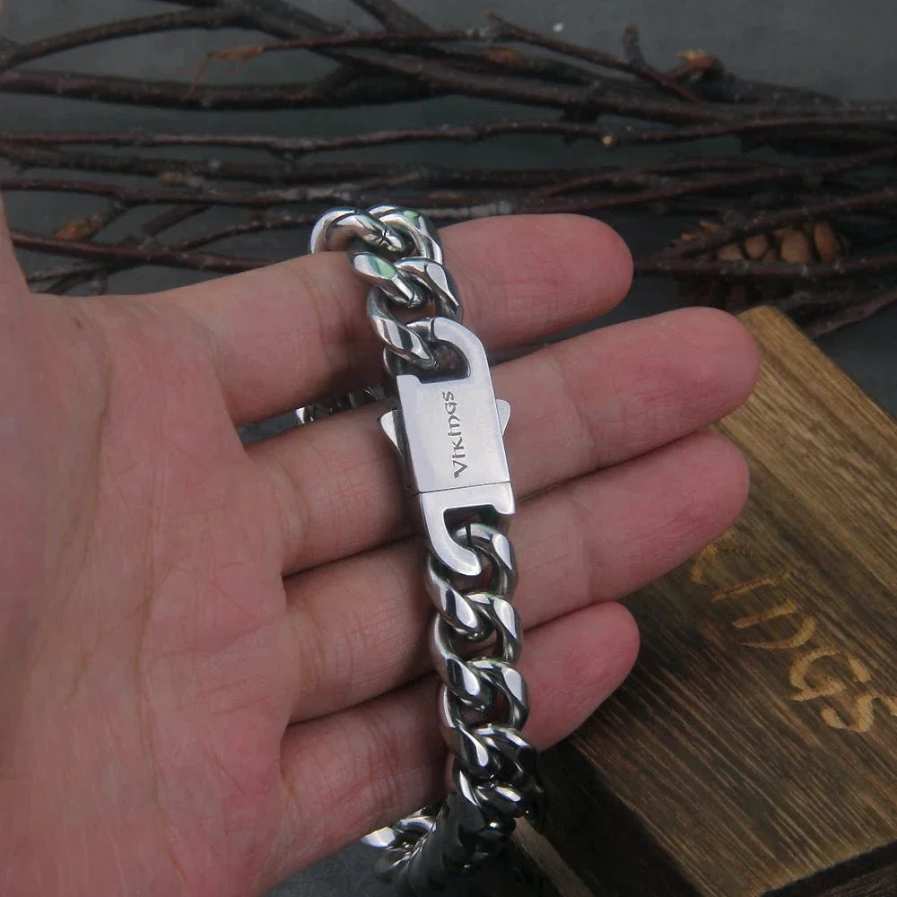 Vikings Cuban Link Chain Bracelet - Image 5