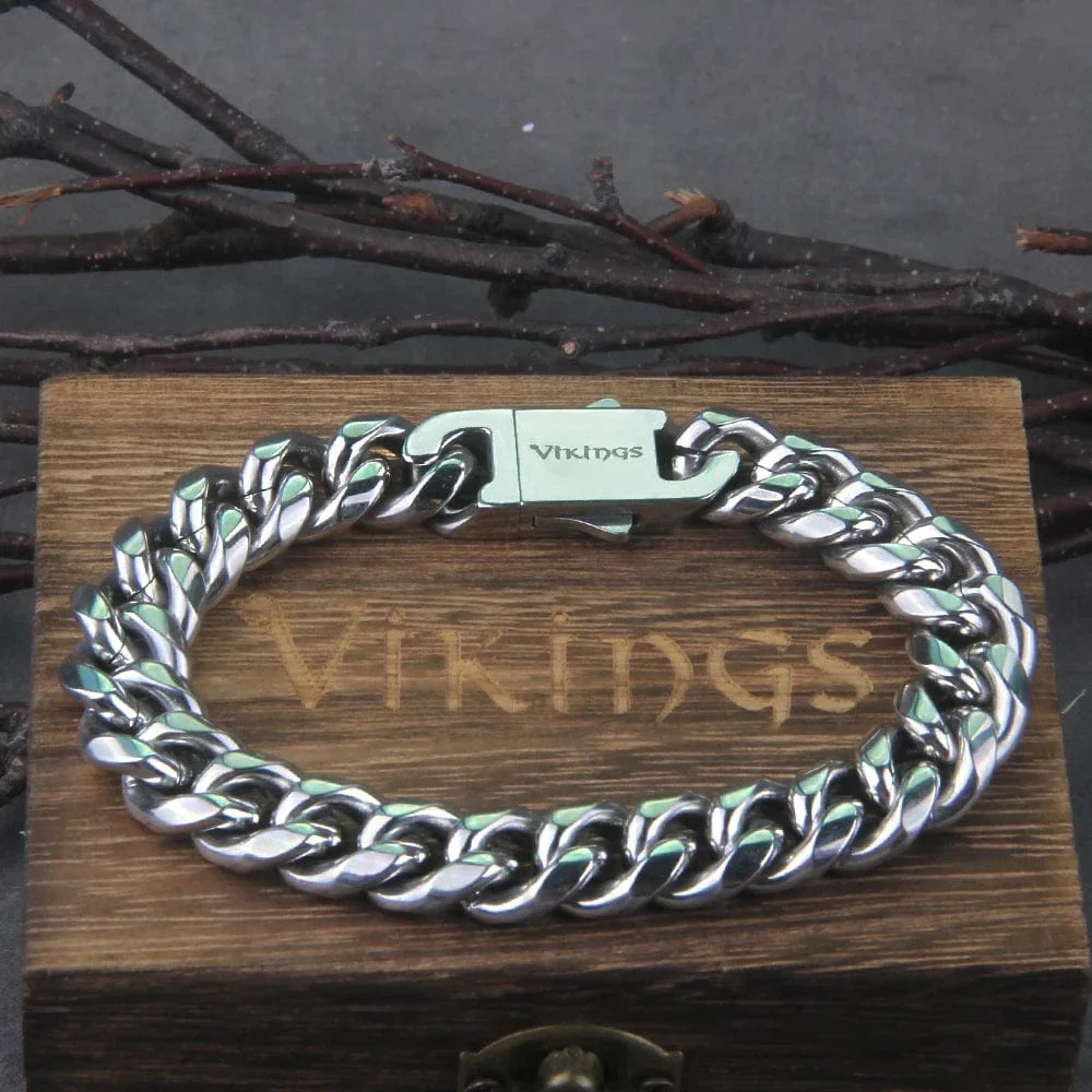 Vikings Cuban Link Chain Bracelet - Image 6