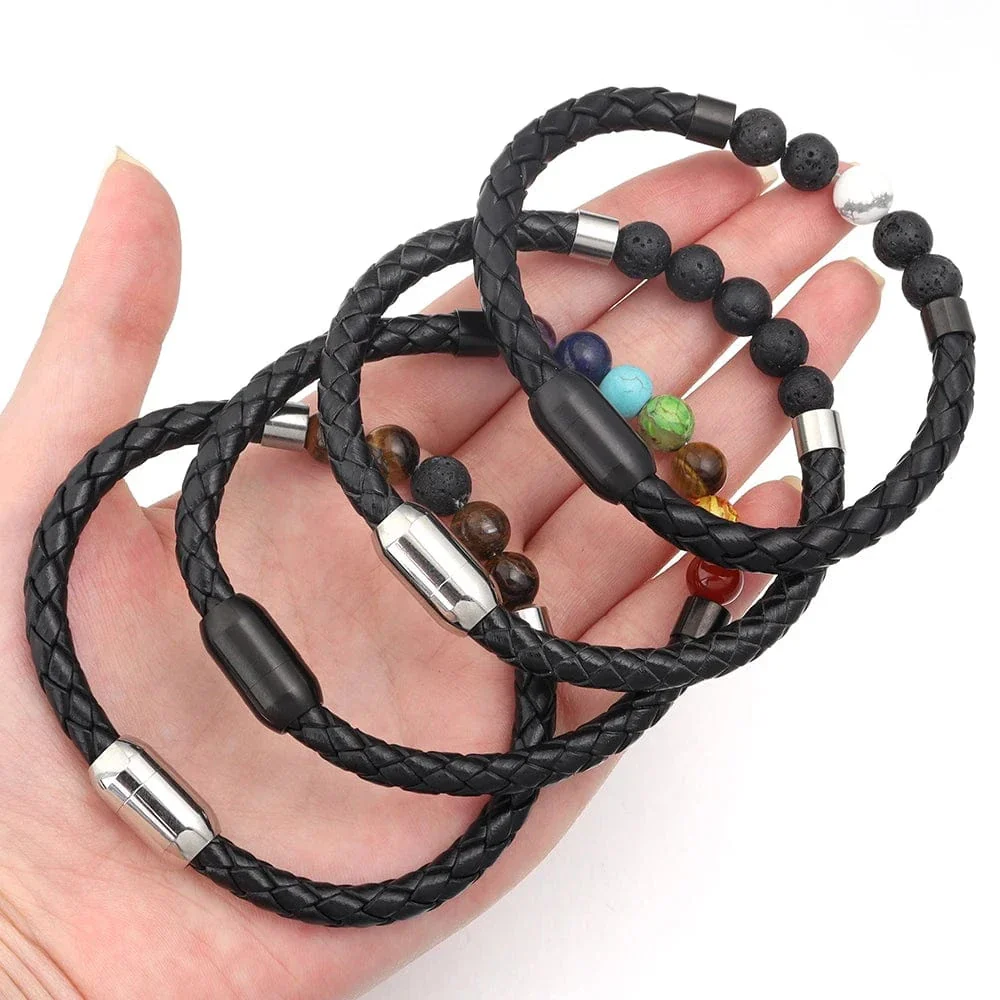 Seafarer Beads Leather Bracelet - Image 14