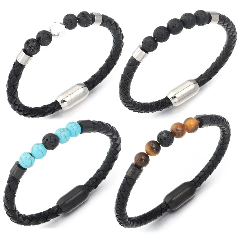 Seafarer Beads Leather Bracelet - Image 15