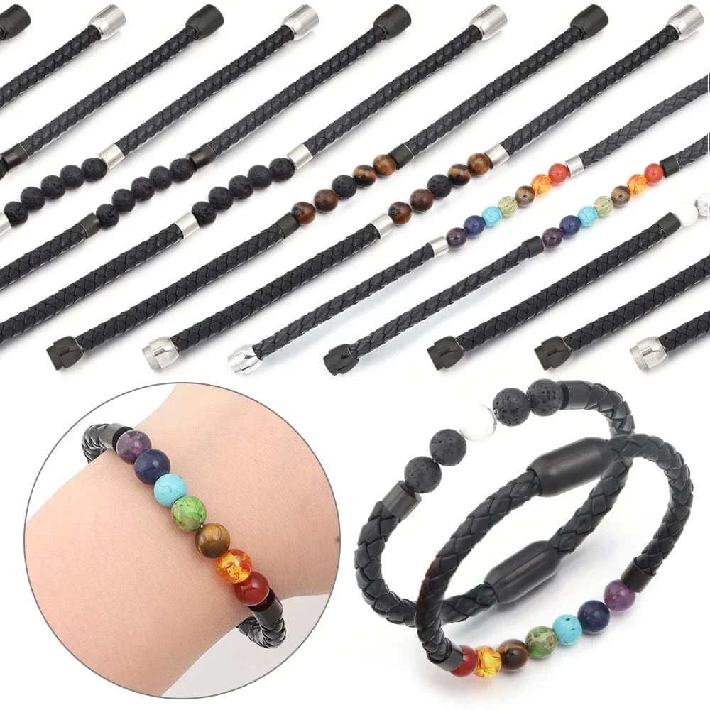 Seafarer Beads Leather Bracelet - Image 18