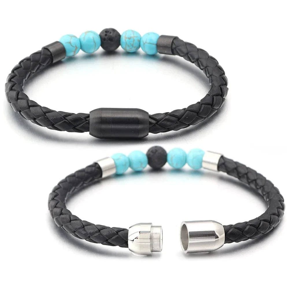 Seafarer Beads Leather Bracelet - Image 7