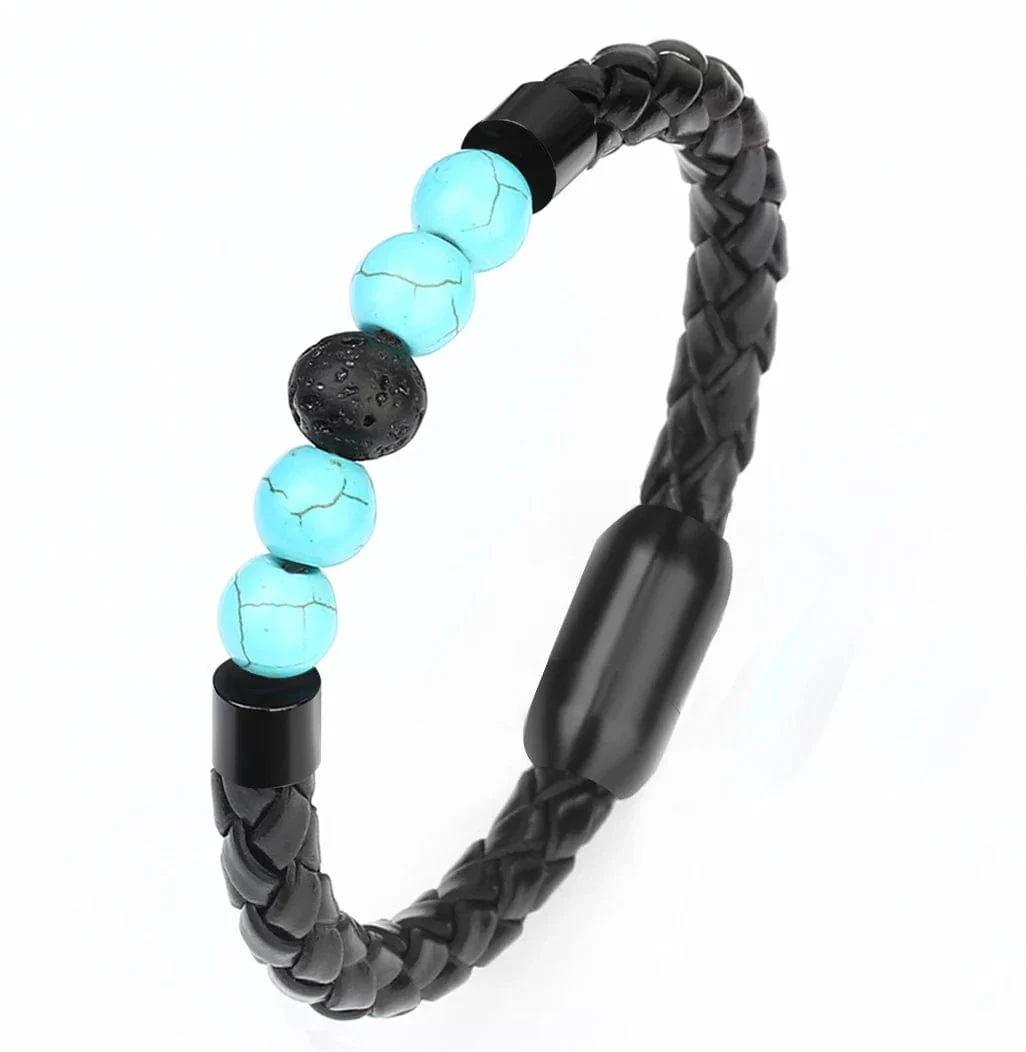 Seafarer Beads Leather Bracelet - Image 9