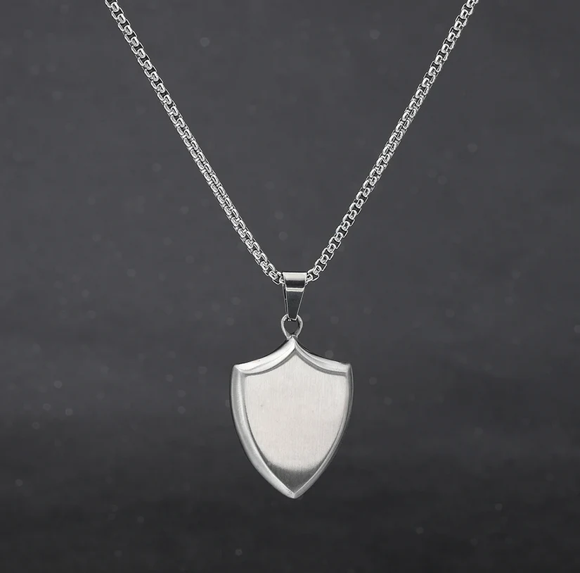 Warrior Shield Pendant Necklace - Image 8
